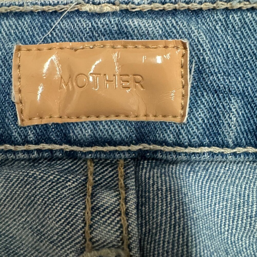 MOTHER The Slacker Fray Jeans Love Drunk Cowboy Raw Hem Size 25 - Picture 3 of 9